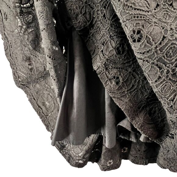 BB Dakota Renley Dress Women XS Black Lace Fit Flare Mini Party Evening Feminine - Picture 6 of 14